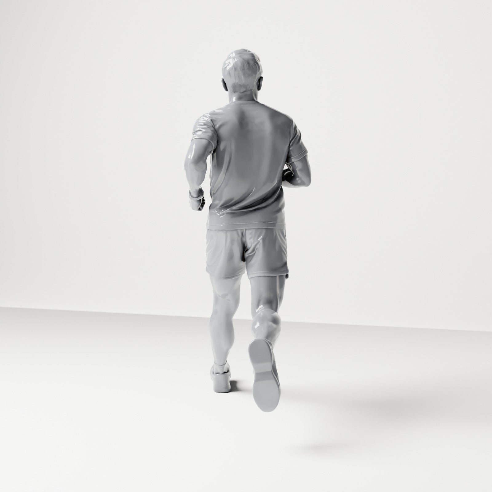 Diorama model building product photo 2: Walking figure: Jogger in sportswear (B043)
