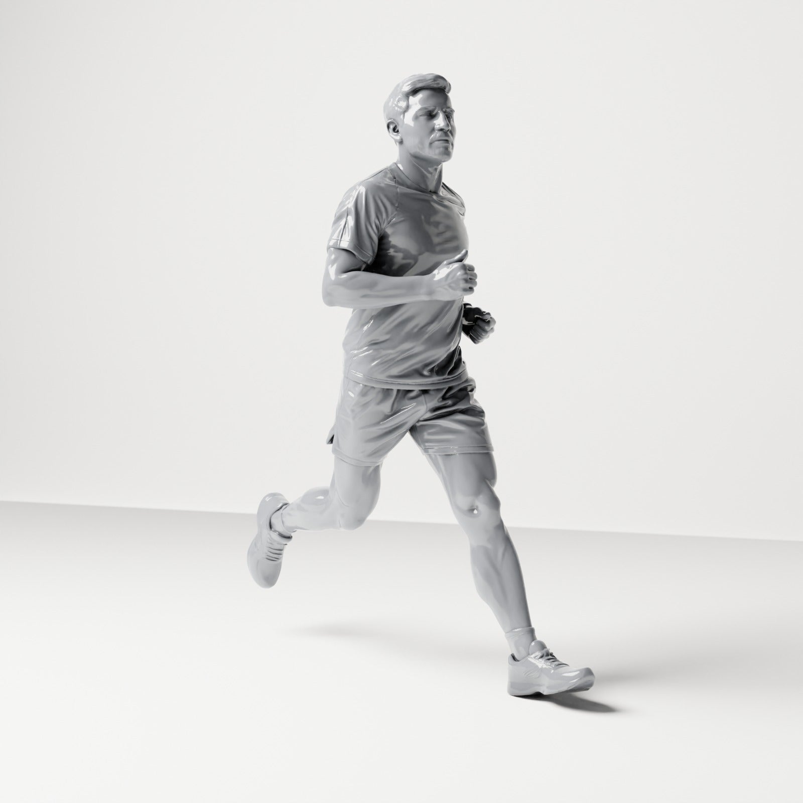 Diorama model building product photo 3: Walking figure: Jogger in sportswear (B043)
