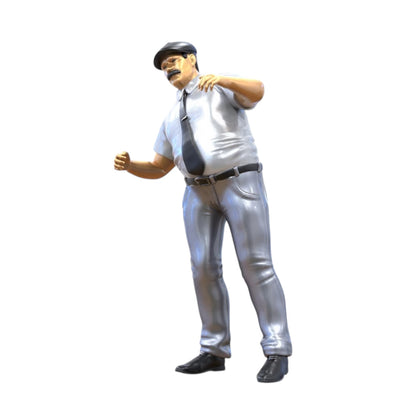 Diorama model building product photo 0: Conductor or pilot with cap – figure in uniform shirt with tie (Ref. No. 446)