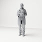 Diorama model making product photo 0: Standing figure: Doctor with clipboard & stethoscope (B044)