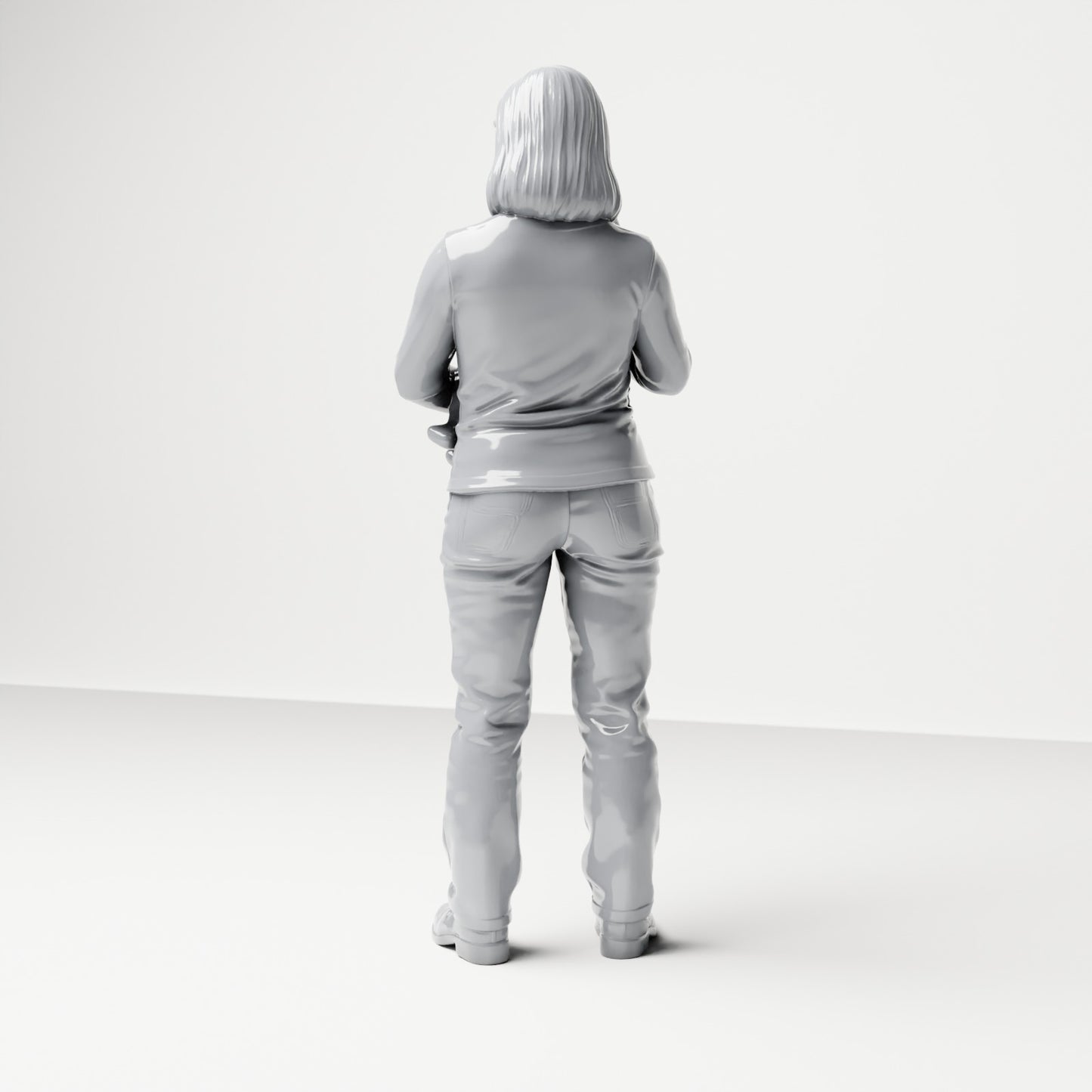 Diorama model-making product photo 2: Standing figure: mother holding baby (B047)