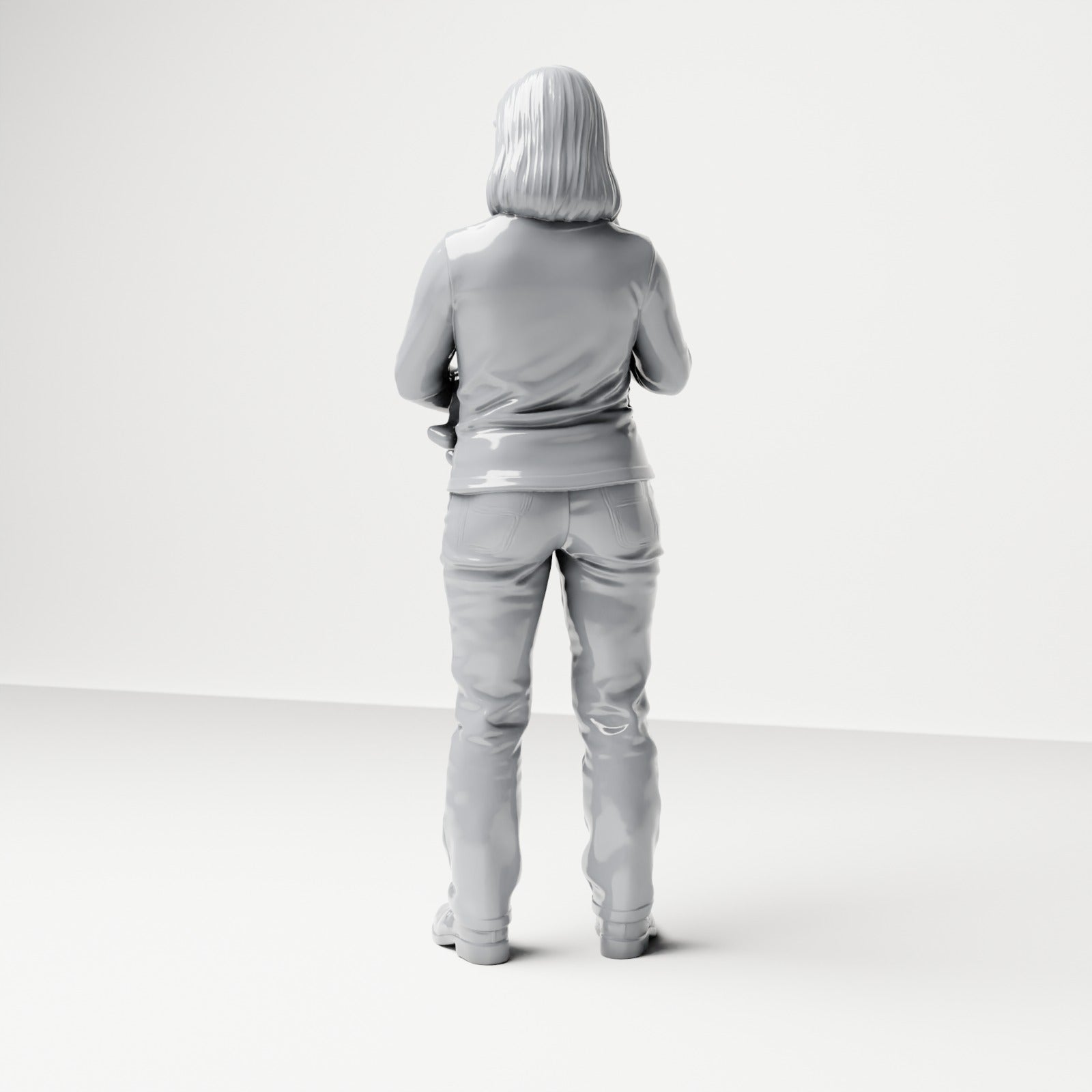 Diorama model-making product photo 2: Standing figure: mother holding baby (B047)