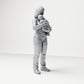 Diorama model-making product photo 3: Standing figure: mother holding baby (B047)
