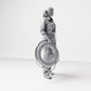 Diorama model-making product photo 3: Standing figure: female ship crew member in workwear with lifebuoy (B049)