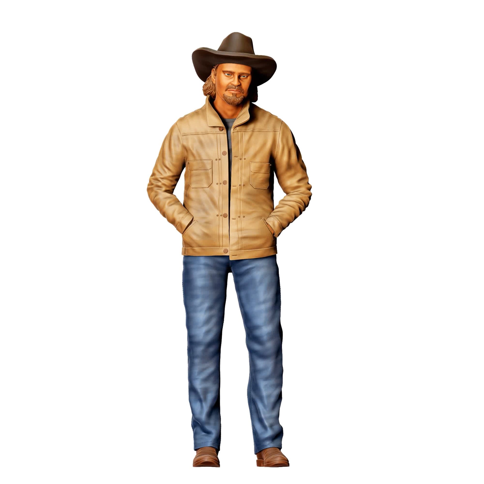 Diorama model-making product photo 3: Diorama figure set: Cowboys and Cowgirls (No. S76)