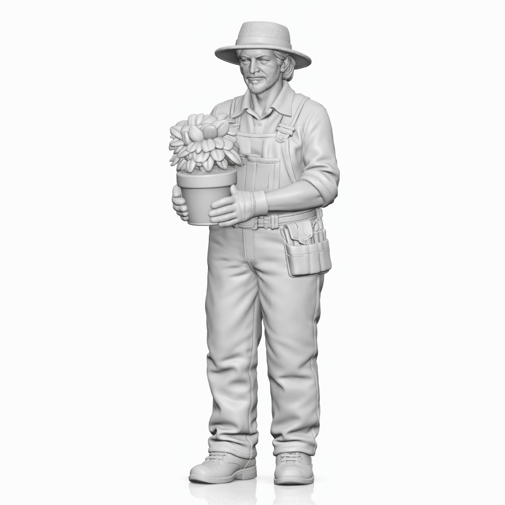 Diorama model making product photo 5: Diorama figure set: Gardener, gardening and rural life figure set