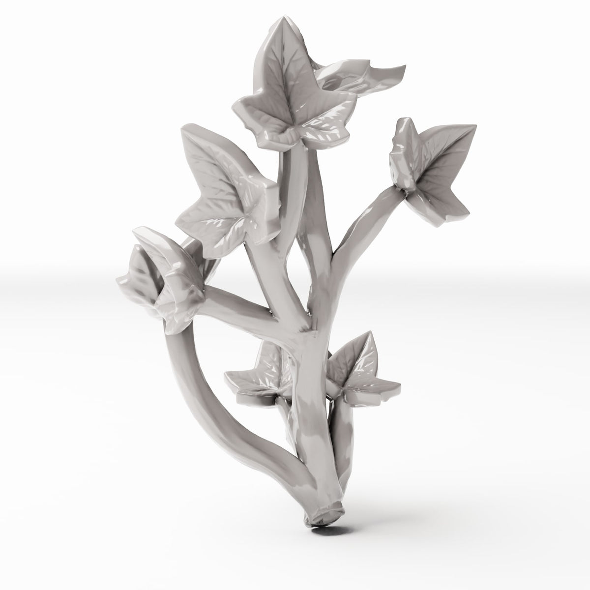 Set 04: miniature plant Ref. 535D, single view on a white background (ivy)