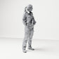 Diorama model-making product photo 3: Standing figure: uniformed female ship crew member with binoculars (B050)