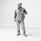 Diorama model-making product photo 0: Standing figure: ship crew member in work clothes with rope coil (B052)