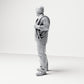 Diorama model-making product photo 1: Standing figure: ship crew member in workwear with rope coil (B052)
