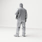 Diorama modelling product photo 2: Standing figure: ship crew member in workwear with pulley (B052)