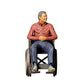 Diorama model-making product photo 2: Diorama figure set: Wheelchair user in everyday life (No. S59)