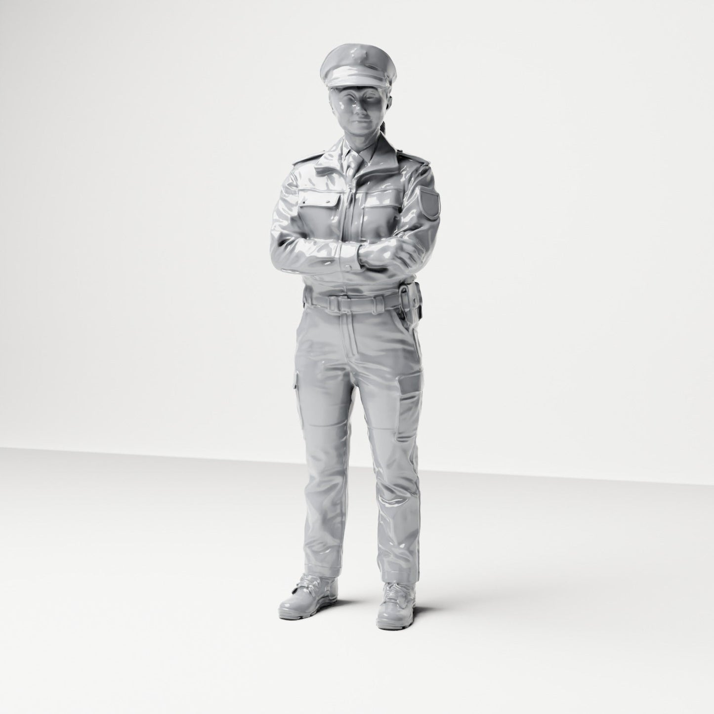 Diorama model-making product photo 5: German police and police officer figure set