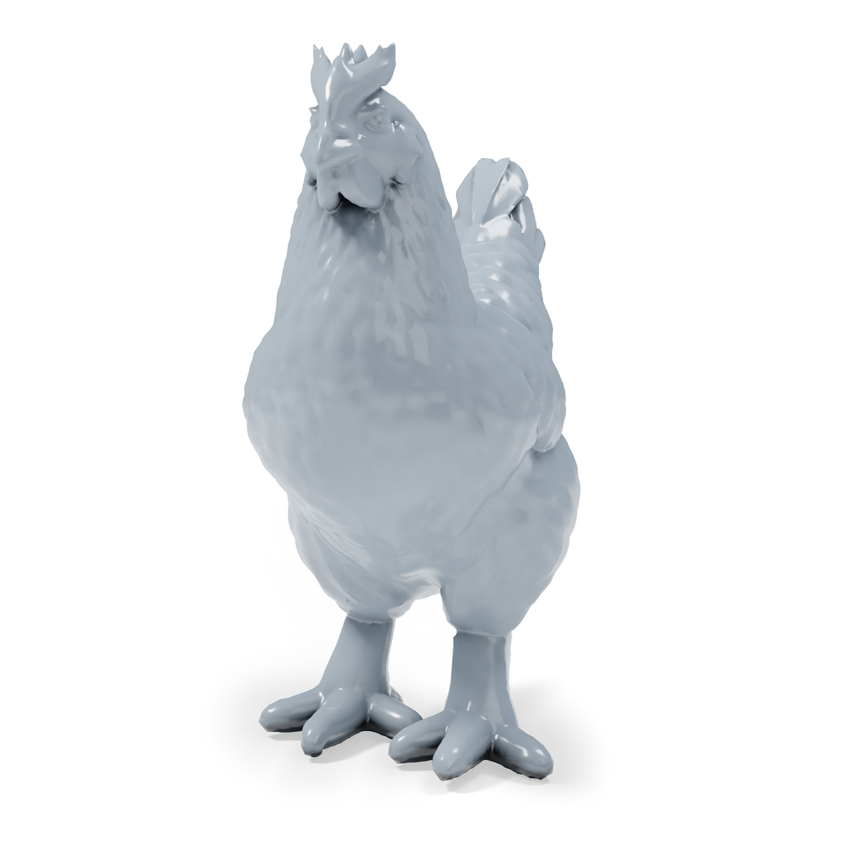 Diorama modeling product photo 4: Farm animal diorama miniatures: chickens, ducks, goose, and rabbits (h0_51)