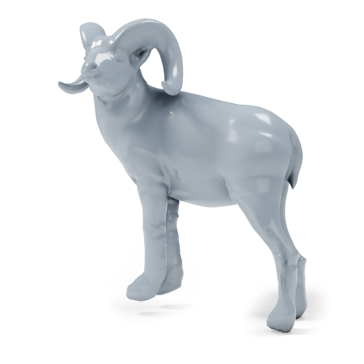 Diorama modeling product photo 4: farm animal diorama miniatures: donkey, sheep, ram, and lamb (h0_55)