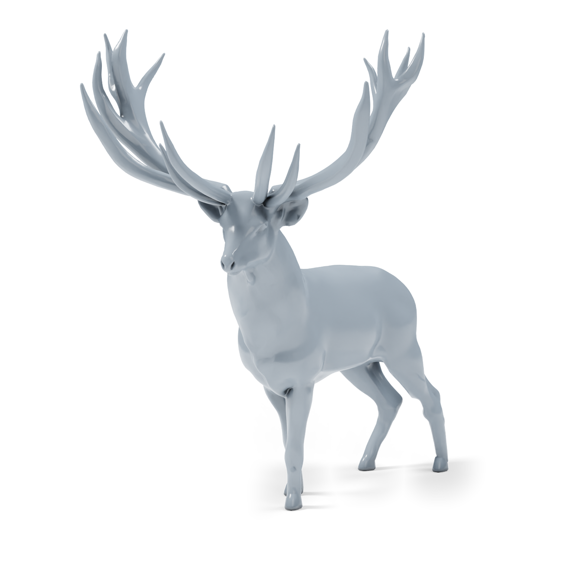 Diorama modeling product photo 4: wildlife diorama miniature: stag and hind (h0_47)