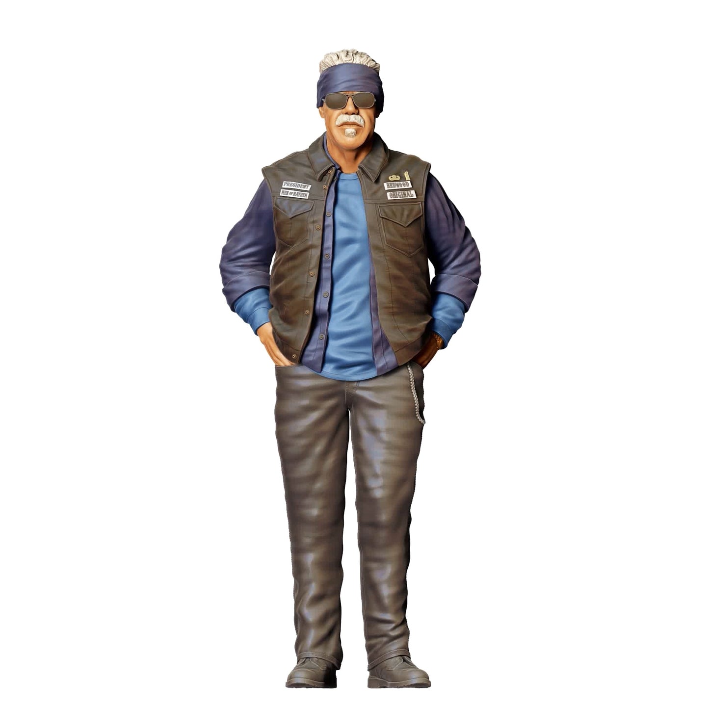 Diorama model making product photo 2: Diorama figure set: Biker and motorcycle gang (No. S67)