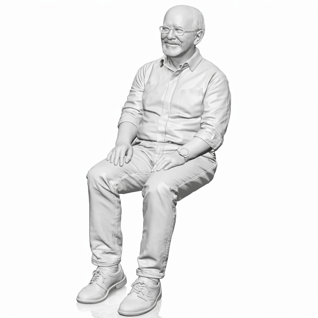 Diorama model-making product photo 7: Diorama figure set: seated figures, passers-by and spectators set