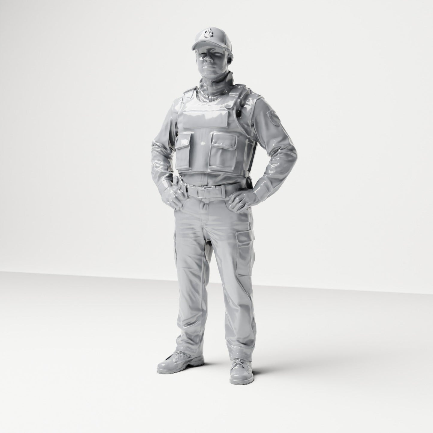 Diorama model-making product photo 6: German police and police officers figure set