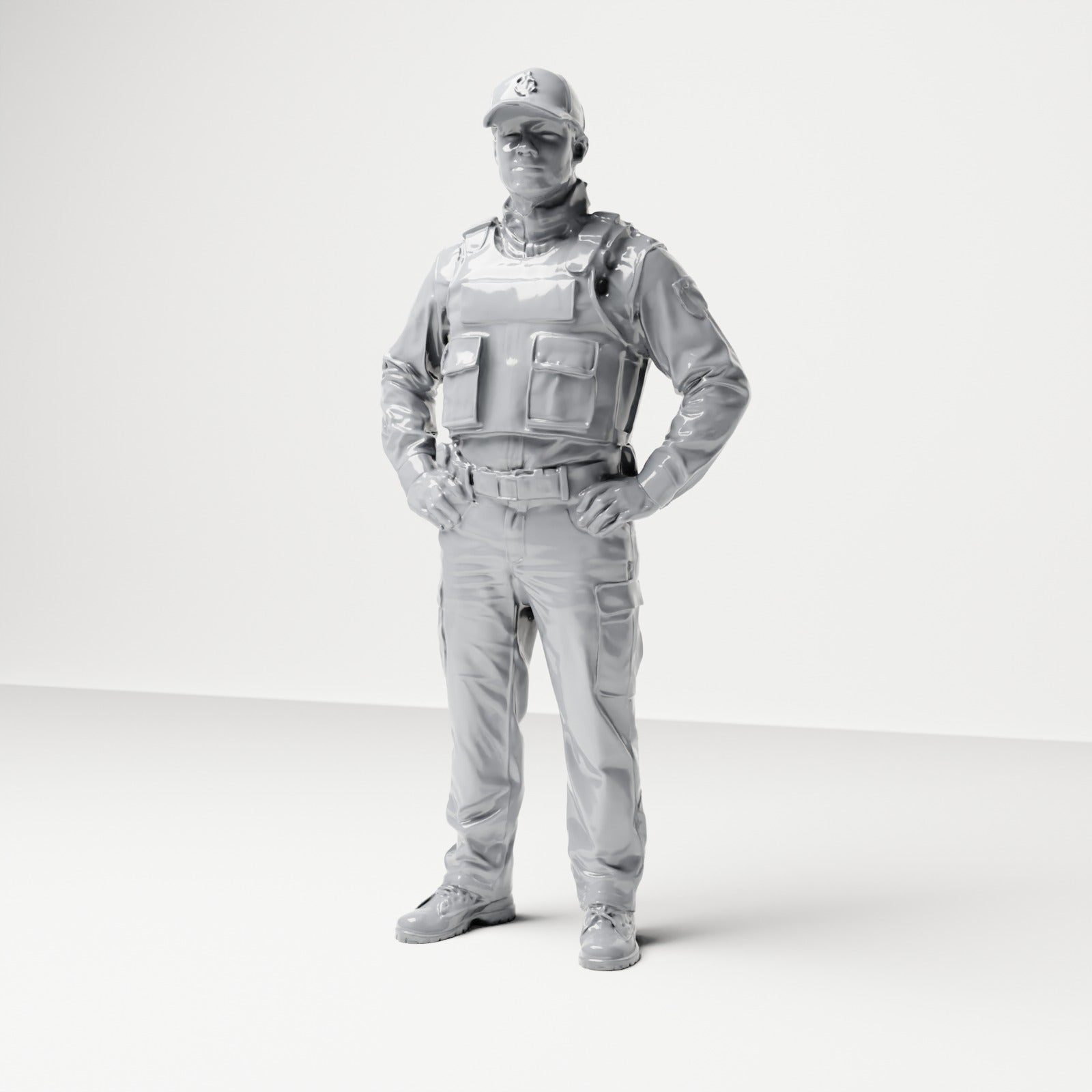 Diorama model-making product photo 6: German police and police officers figure set