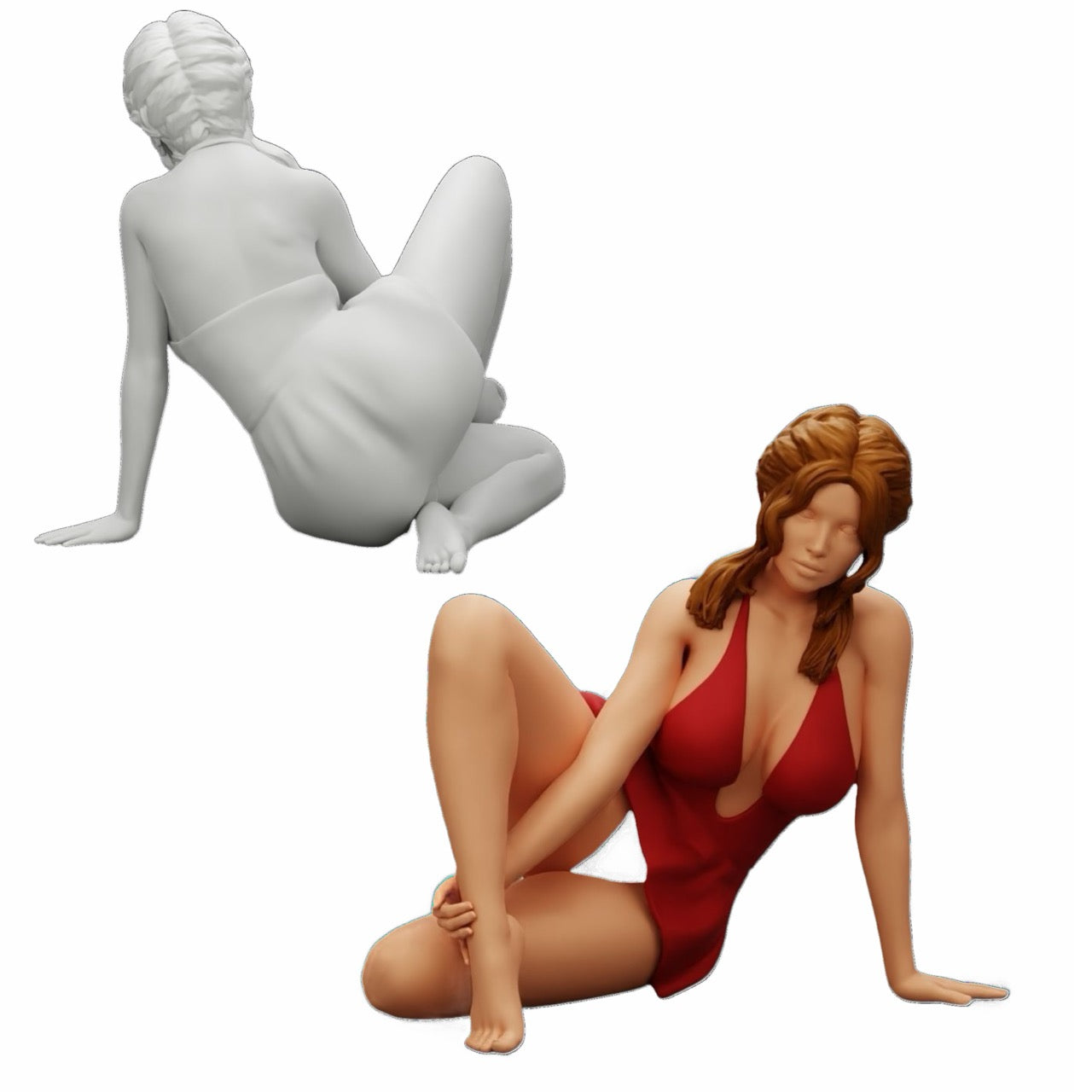 Diorama model-making product photo 6: Diorama figure set: Beach holiday and relaxation (No. S84)
