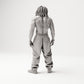 Stehende Gangster-Figur: Mann mit Baggy-Hose, Halskette & Turnschuhen (B078) - Rueckansicht