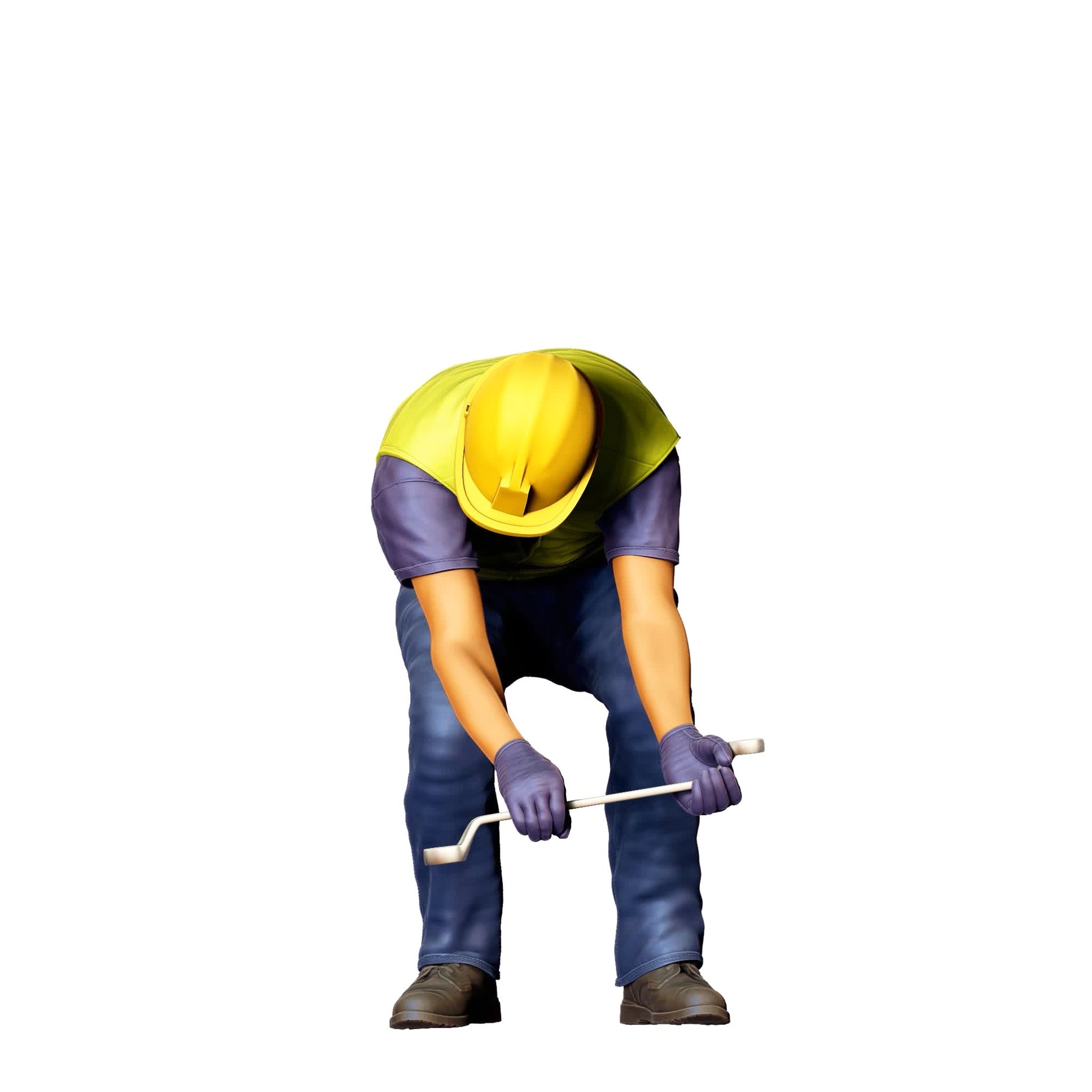 Diorama model making product photo 6: Railway workers and track maintenance figure set (No. S44) - 7 figures