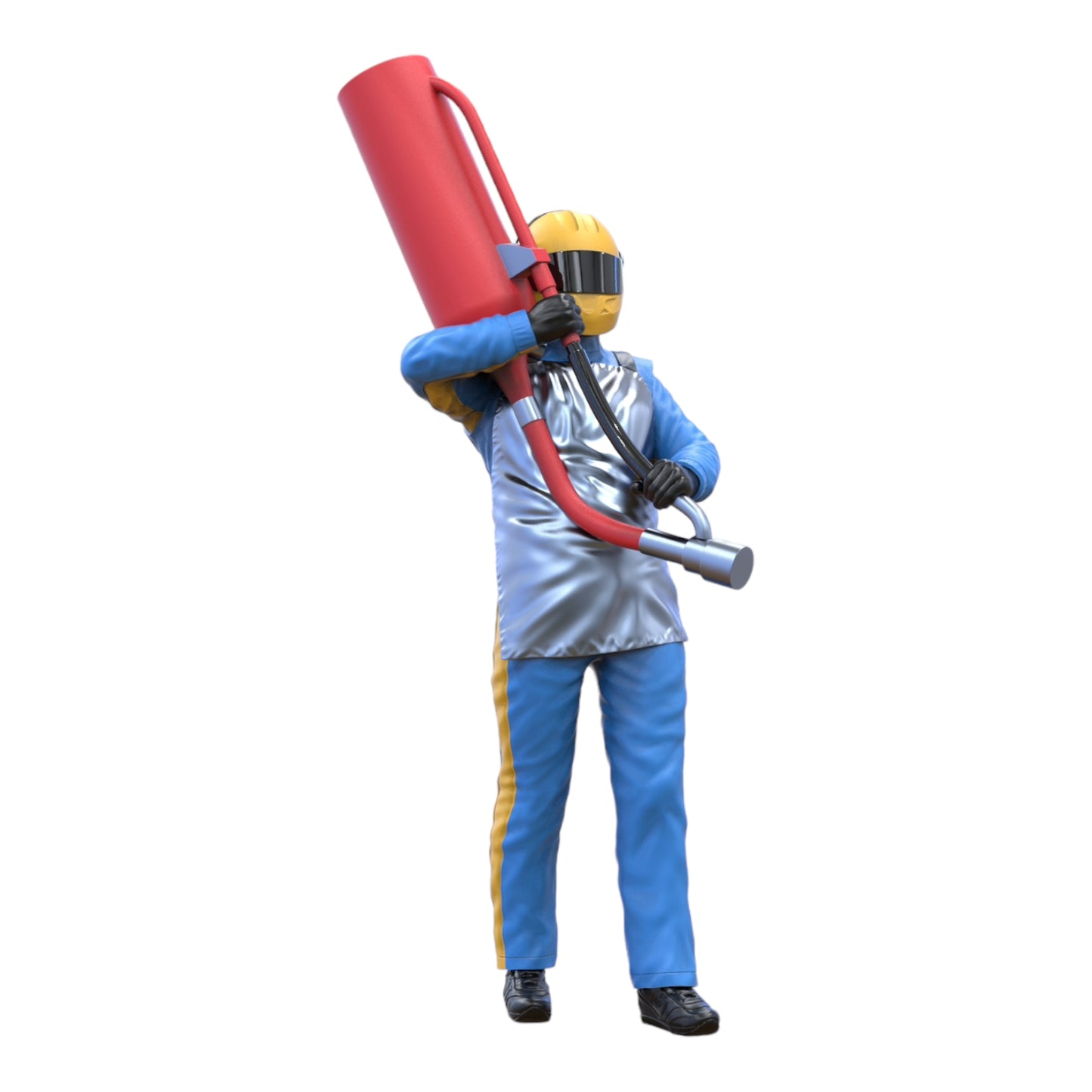 Product photo diorama and model building miniature figure: Pit Crew Fuel Canister