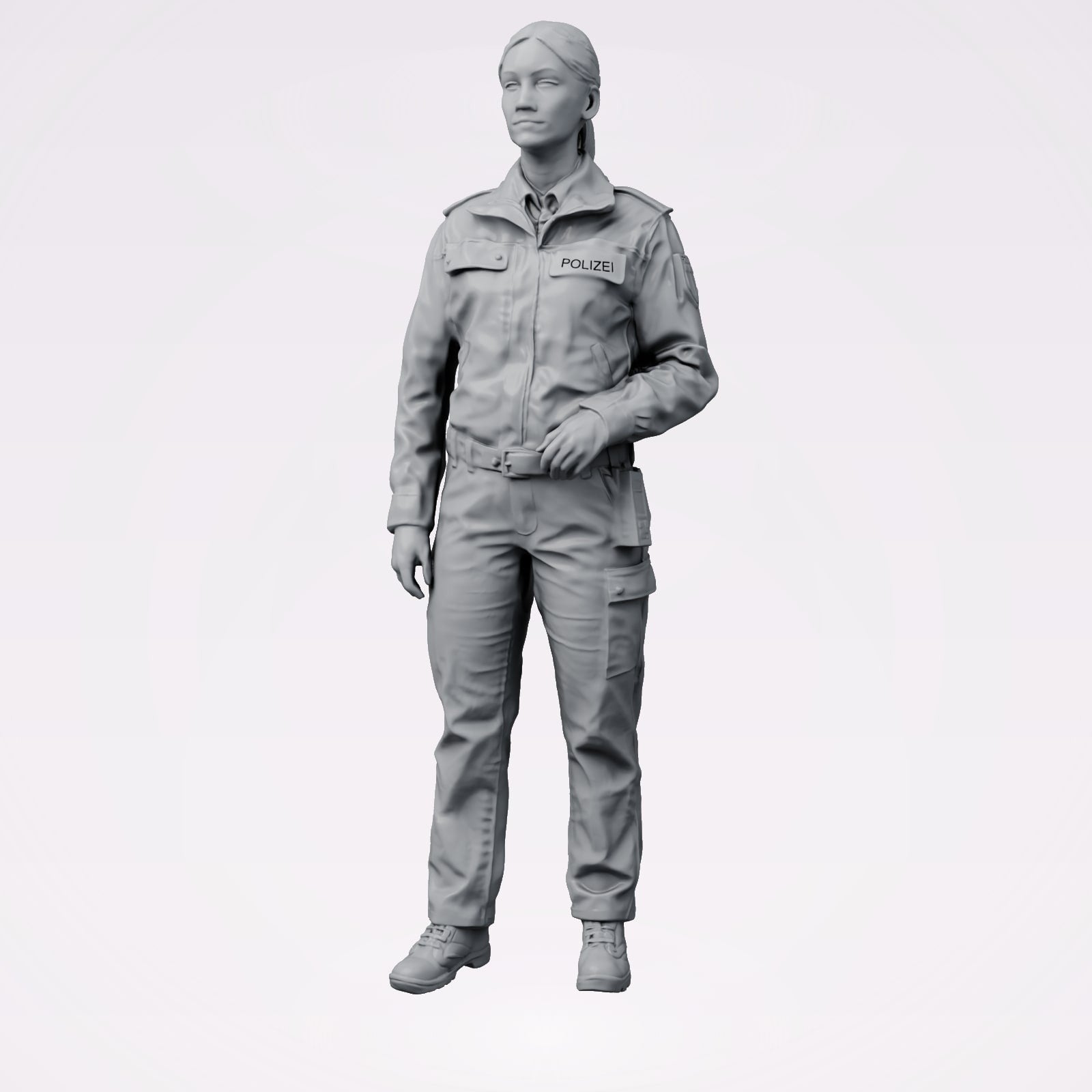 Diorama model-making product photo 8: German police and police officer figure set