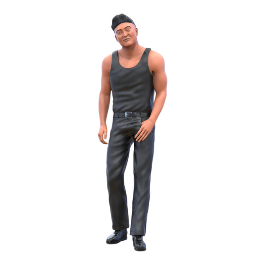 Product photo diorama and model building miniature figure: Bodybuilder 2