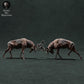 Product photo Animal Figure Diorama, Model Building: 0: Wildlife Figure: Fighting Red Deer – Stag Fight Diorama (Ref 01_01_71)
