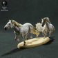 Product photo Animal Figure Diorama, Model Building: 0: Wildlife Figure: running Camargue Horses (Ref 01_01_73)