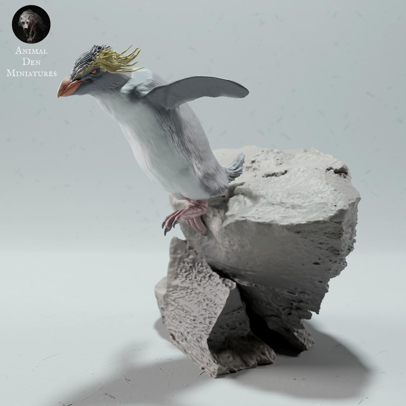 Product photo Animal Figure Diorama, Model Building: 0: Sea Animal Figure: Rockhopper Penguin – Rockhopper (Ref 01_01_63)