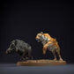 Product photo Animal Figure Diorama, Model Building: 0: Wildlife Figures: Bengal Tiger and Indian Wild Boar – Hunting Scene (Ref 01_01_81)