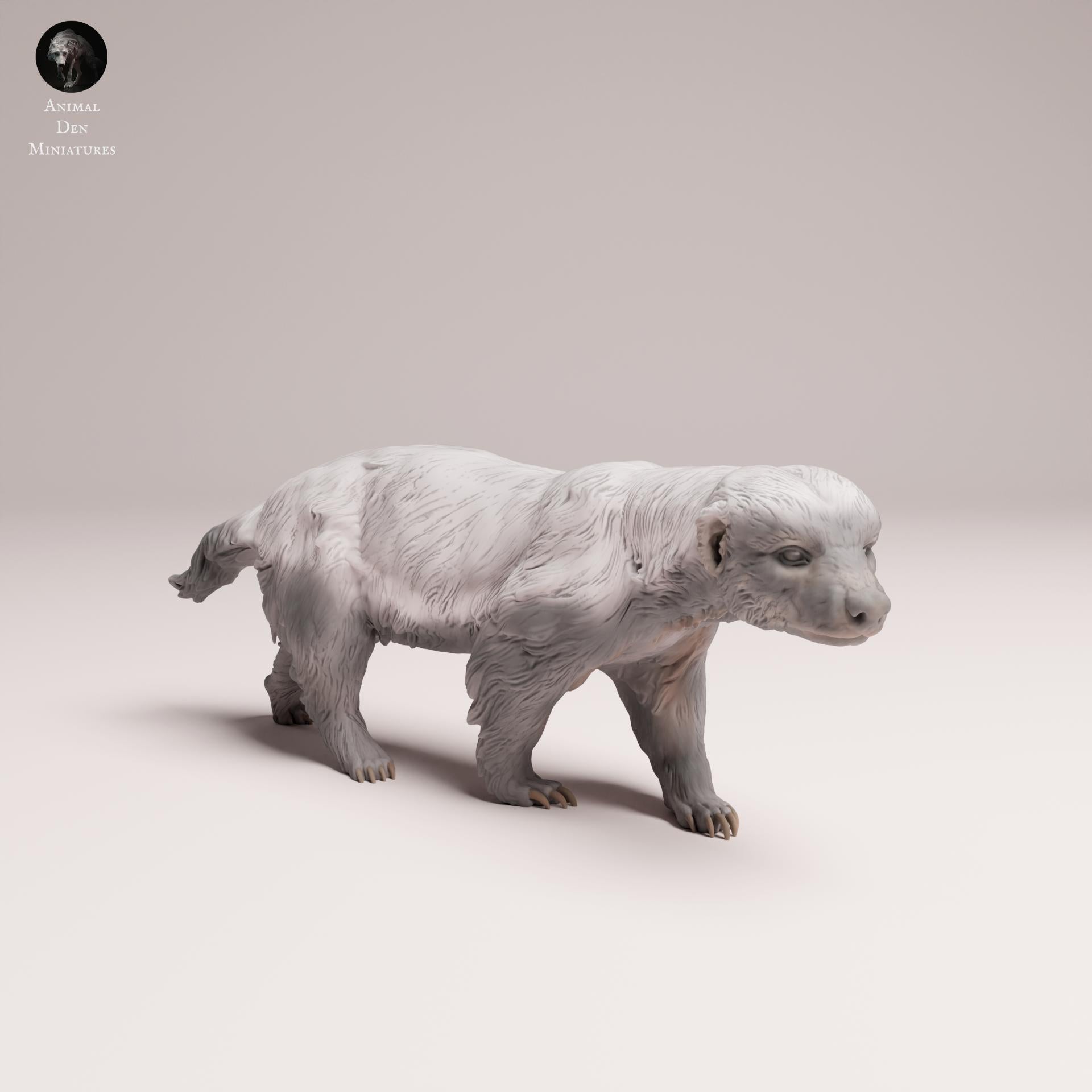 Product photo Animal Figure Diorama, Model Building: 0: Wild Animal Figure: Honey Badger – realistic for dioramas and model building (Ref 25_08_10)
