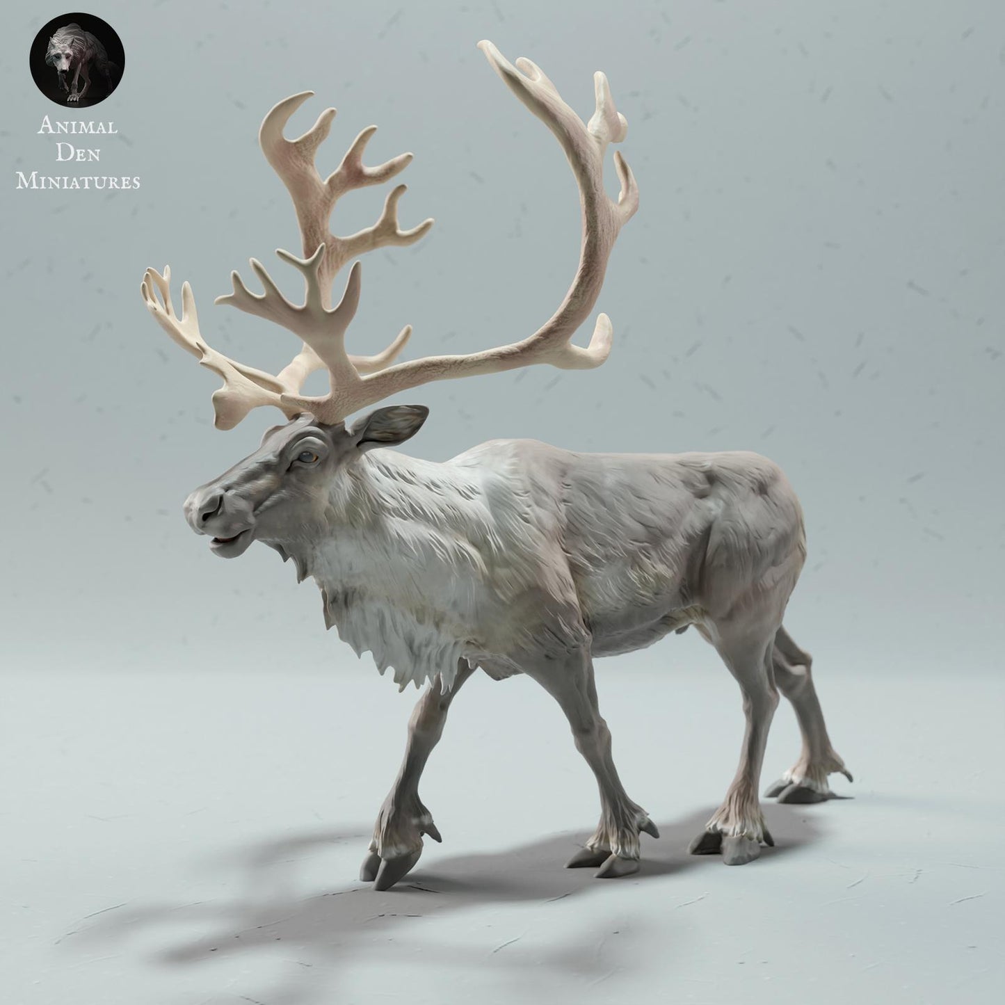 Product photo Animal Figure Diorama, Model Building: 0: Wild Animal Figure: Calling Reindeer Bull / Caribou (Ref 01_01_70)