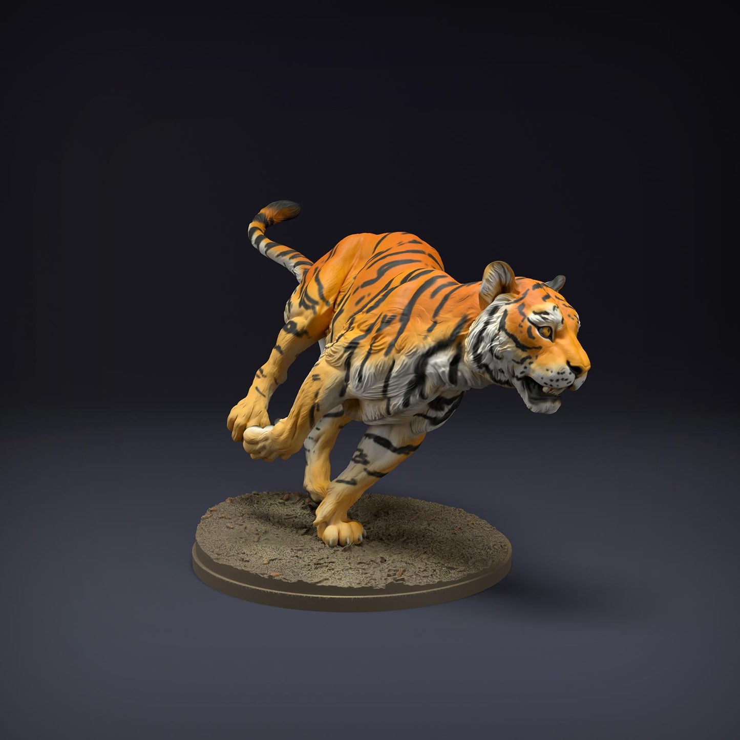 Product photo Animal Figure Diorama, Model Building: 0: Wild Animal Figure: Running Bengal Tiger (Ref 01_01_82)