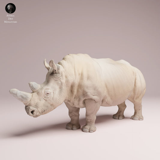 Produktfoto Tier Figur Diorama, Modellbau: 0: Wildtier Figur: Nördliches Weißes Nashorn – vorgefertigt (Ref 25_07_02)