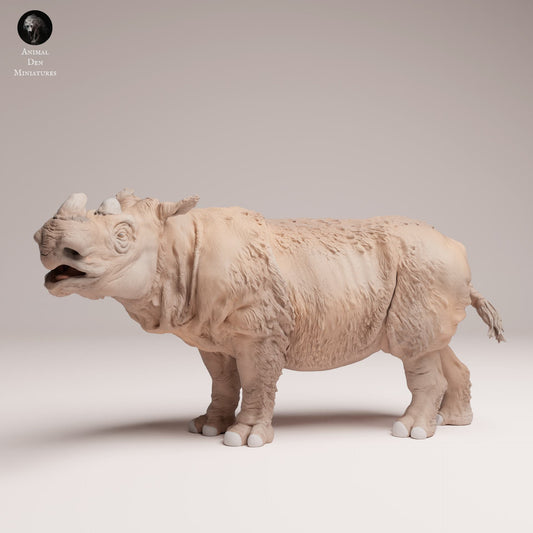 Produktfoto Tier Figur Diorama, Modellbau: 0: Wildtier Figur: Sumatra-Nashorn Männchen (Ref 25_03_06)