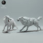 Product photo Animal Figure Diorama, Model Building: 0: Wild Animal Figures: Fighting Arctic Wolves (Ref 01_01_61)