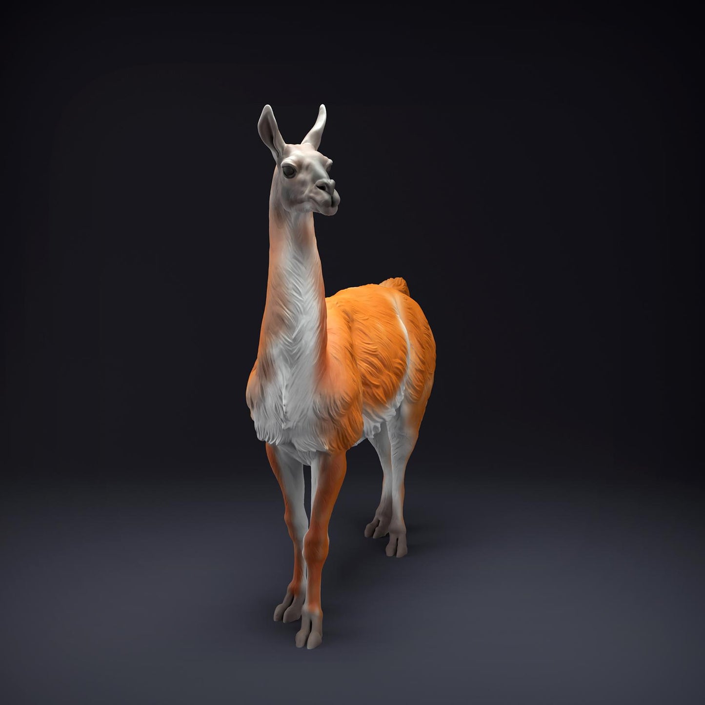 Product photo Animal Figure Diorama, Model Building: 0: Andean Animals Figure: standing Guanaco (Ref 01_01_87)
