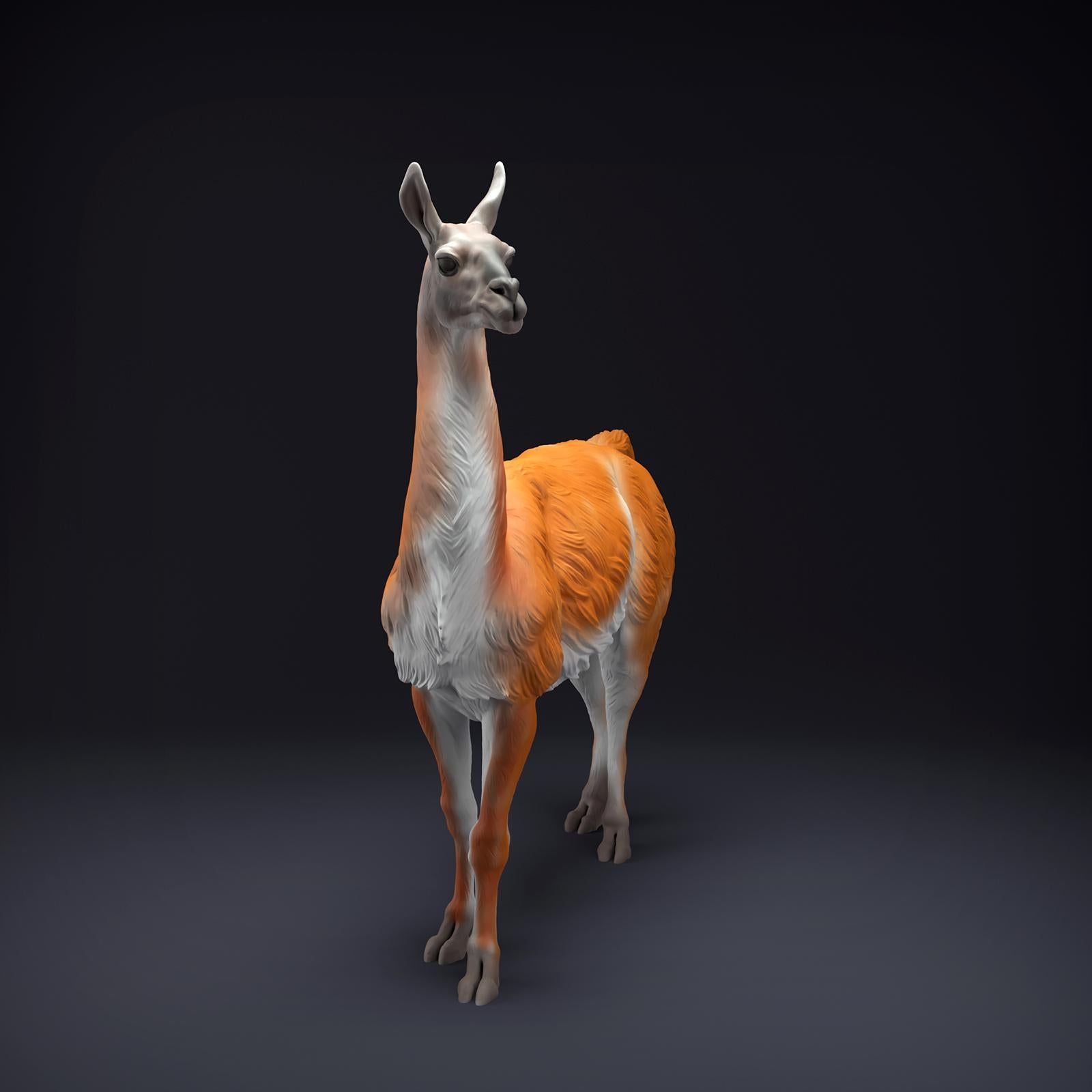 Product photo Animal Figure Diorama, Model Building: 0: Andean Animals Figure: standing Guanaco (Ref 01_01_87)