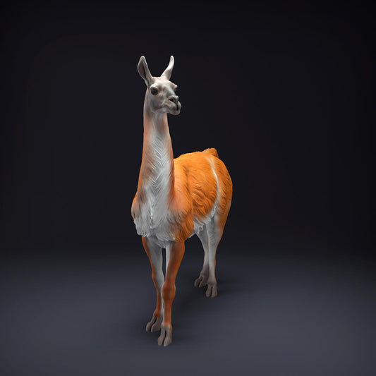 Product photo Animal Figure Diorama, Model Building: 0: Andean Animals Figure: standing Guanaco (Ref 01_01_87)