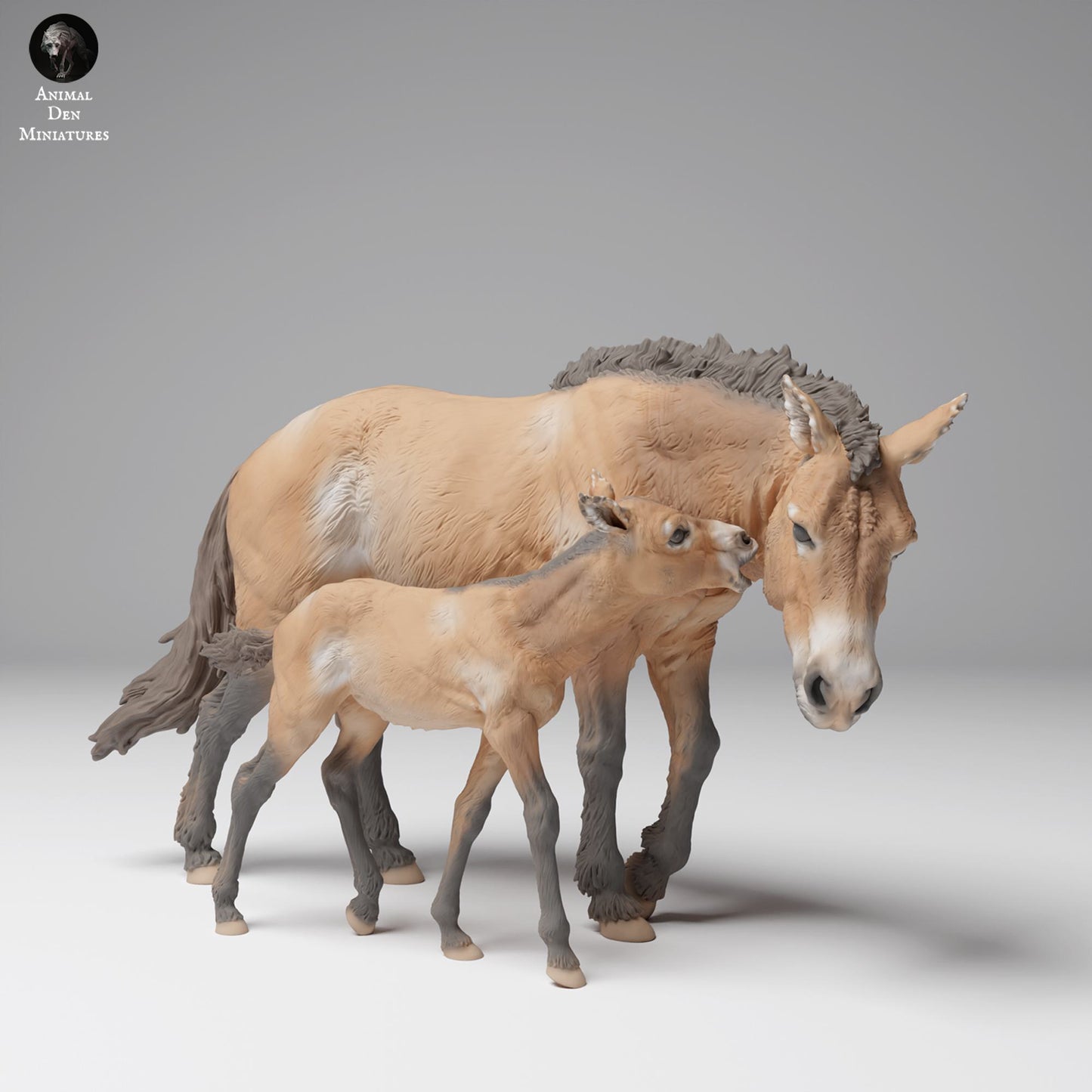 Produktfoto Tier Figur Diorama, Modellbau: 0: Wildtier Figur: Przewalski-Pferd mit Fohlen (Ref 24_12_03)