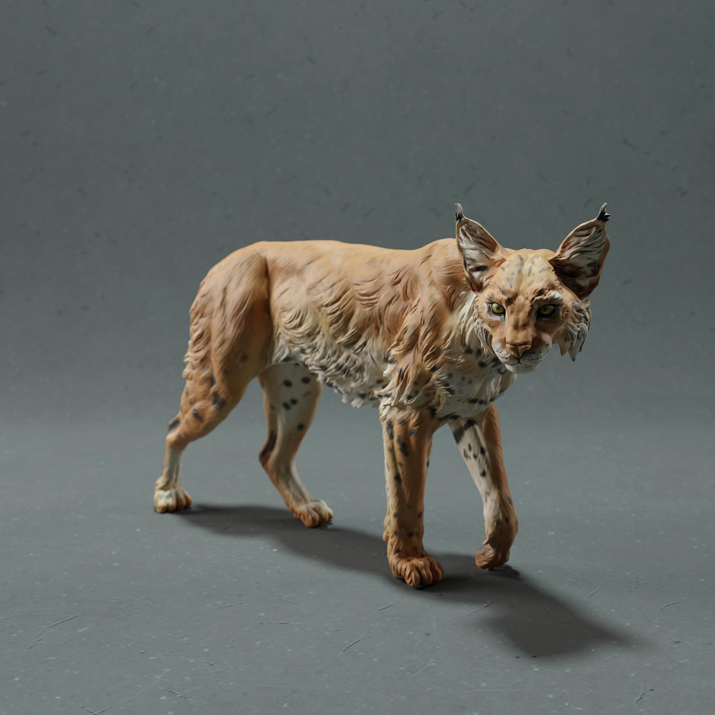 Product photo Animal Figure Diorama, Model Building: 0: Wild Animal Figure: Lynx – Bobcat (Ref 01_01_77)