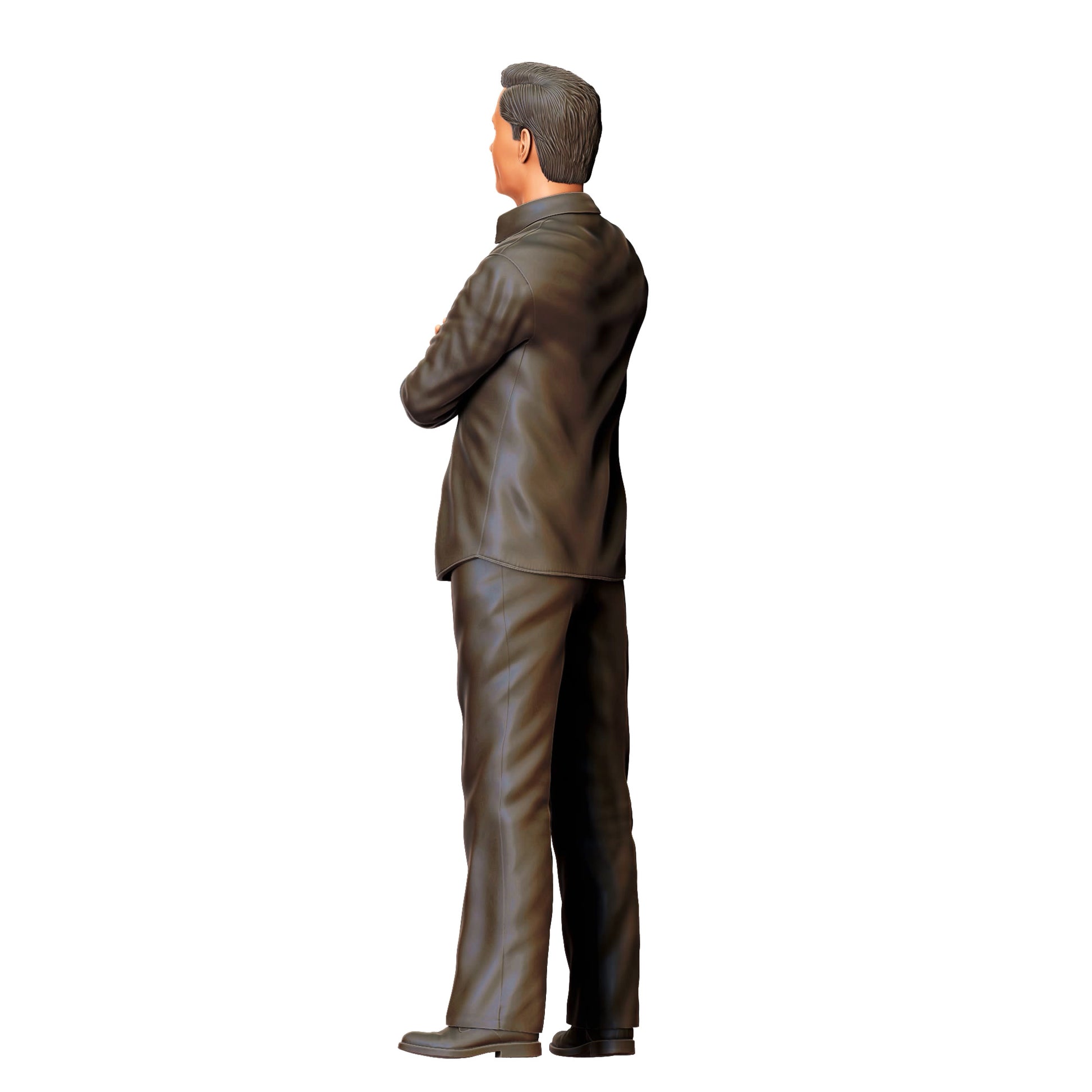 3DP Miniatures 4: Stehende Figur: Person mit verschränkten Armen in Hemd & Hose (Ref. Nr. 472)