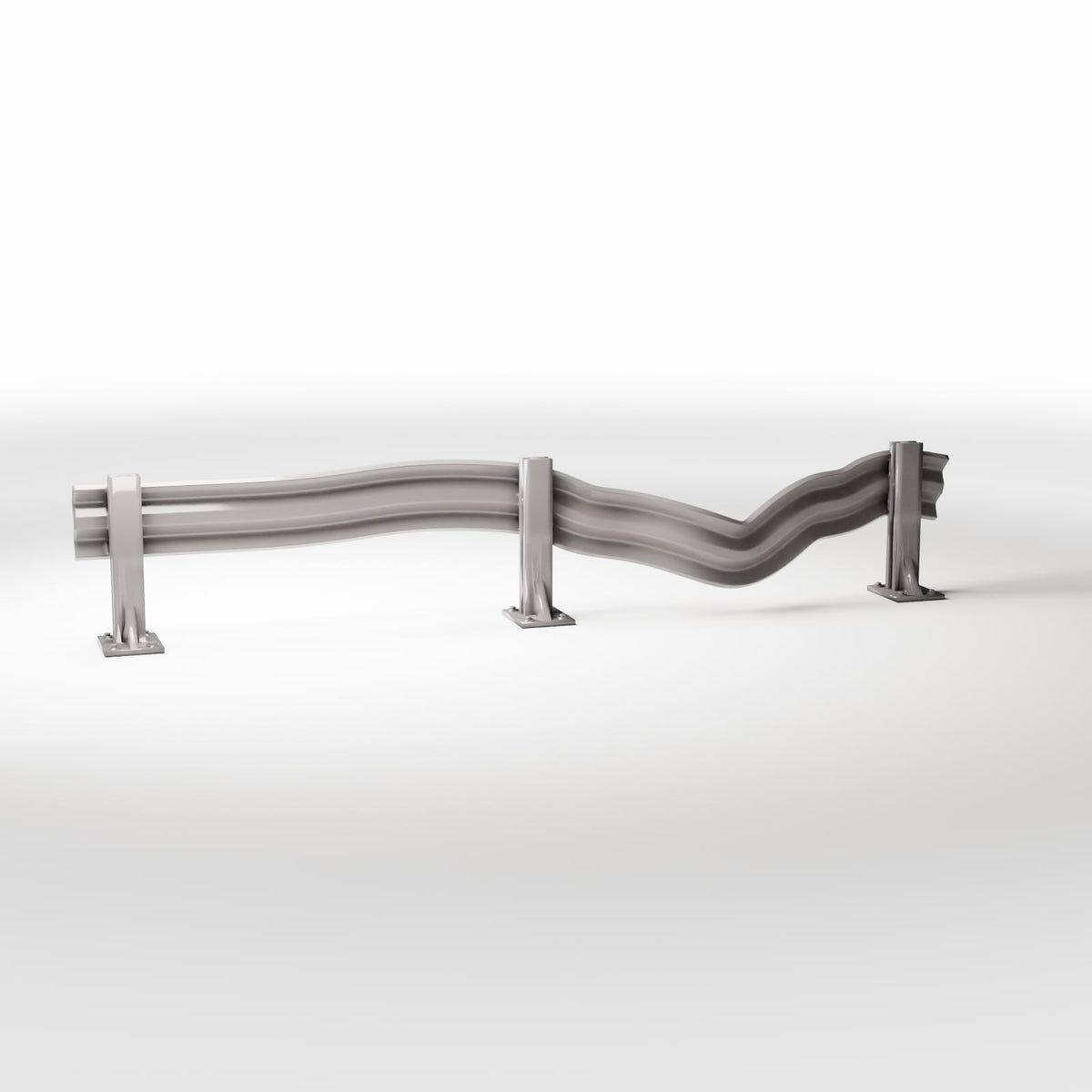 Diorama model-building product photo 3: Diorama Road: Damaged Guardrail (Ref. 1000D)