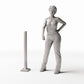 Diorama model-building product photo 1: Street Diorama: Iron Safety Bollard for Sidewalks (Ref. 1005D)