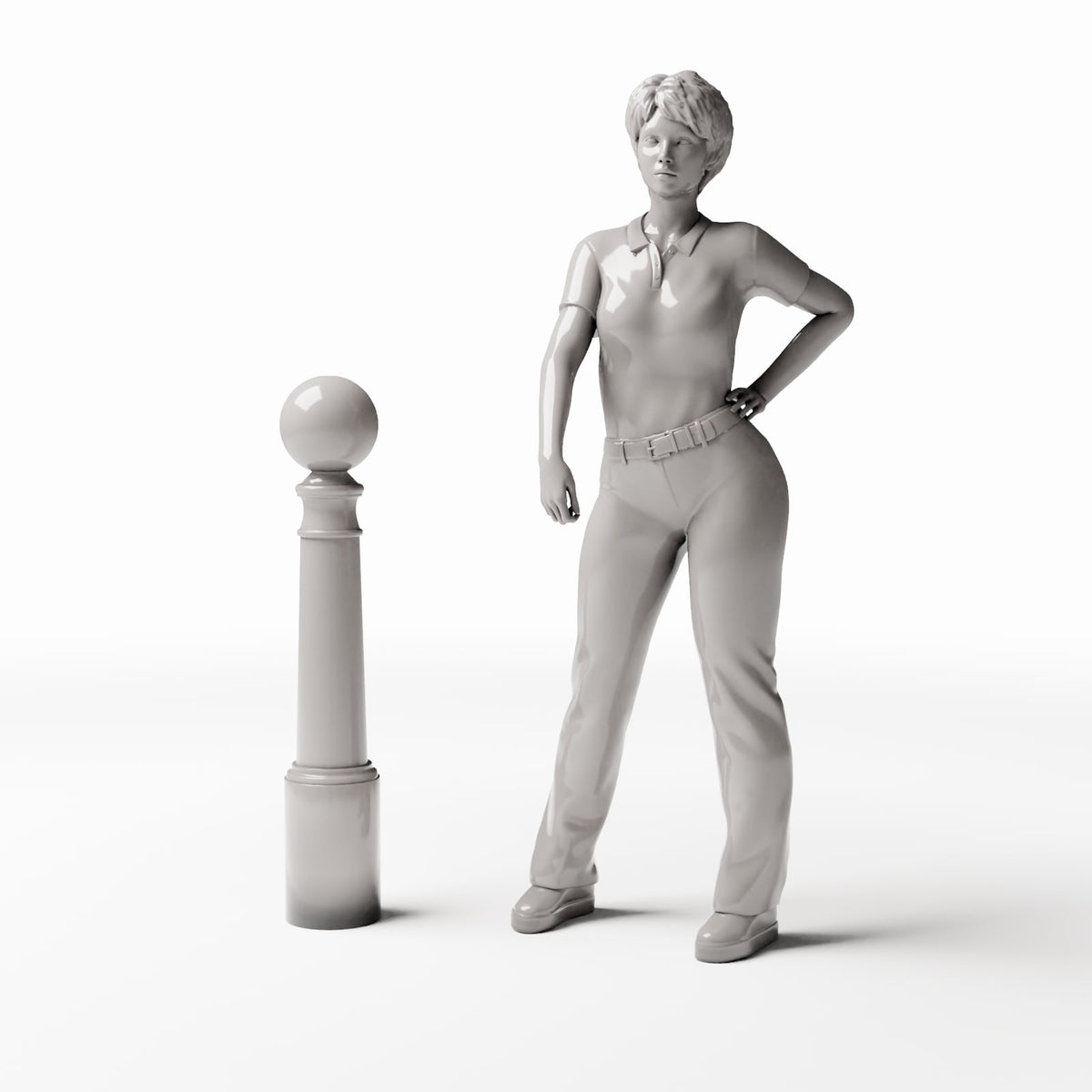 Diorama model-building product photo 1: Diorama Street: Decorative Street Bollard (Ref. 1047D)