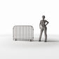 Diorama model-building product photo 1: Diorama Street: Mobile Steel Crowd Barrier (Ref. 1050D)